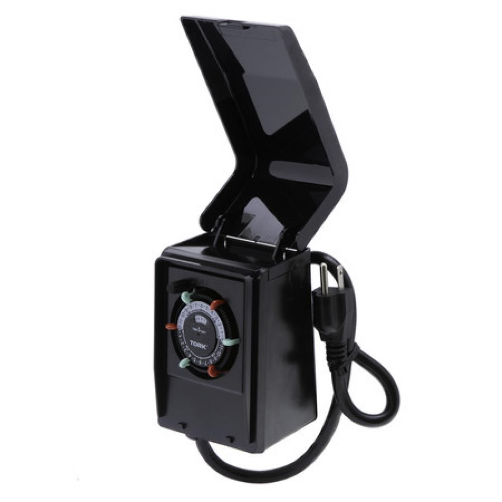 24HR Plug-In Tmr DBL GRNDed Plrz Outlet 120V Out