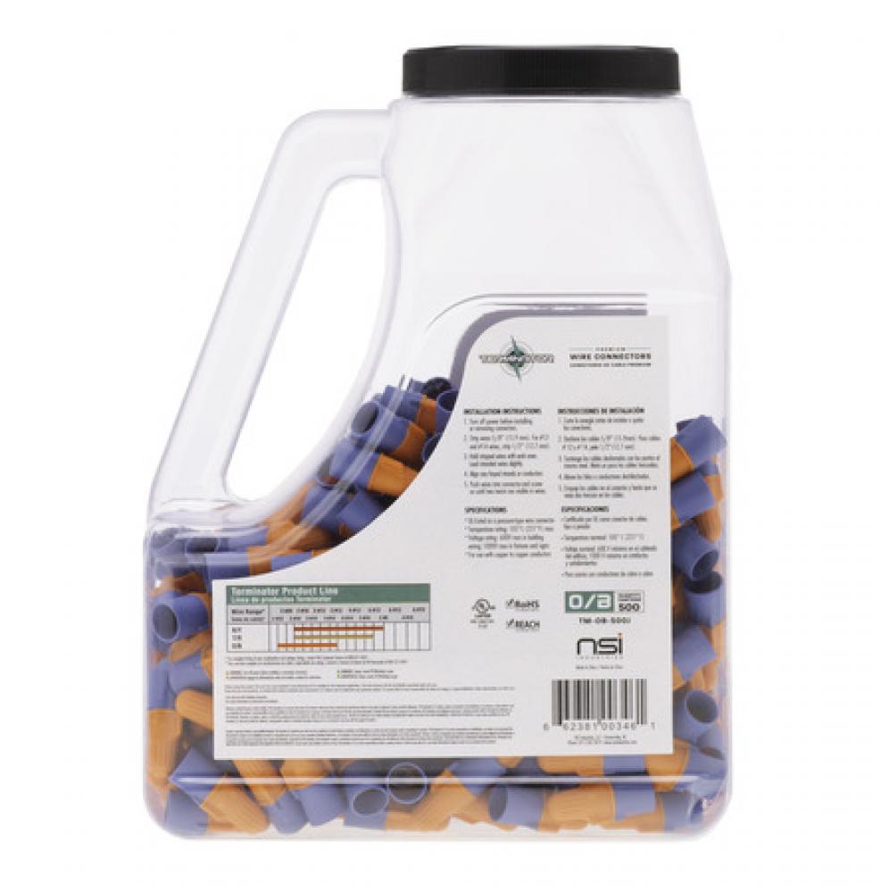 TERMINATOR ORANGE/BLUE 500PC JAR
