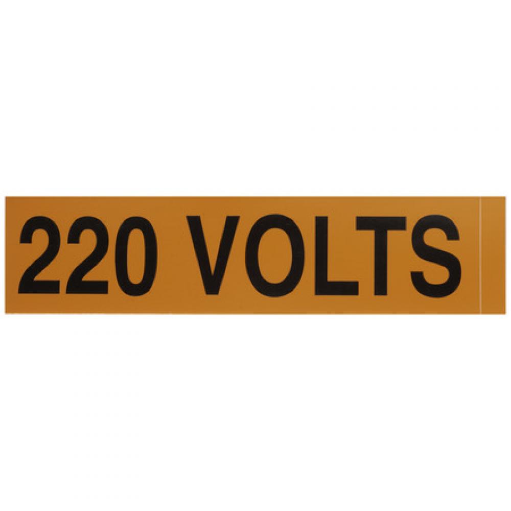 Voltage Markers (1) 220 Volts