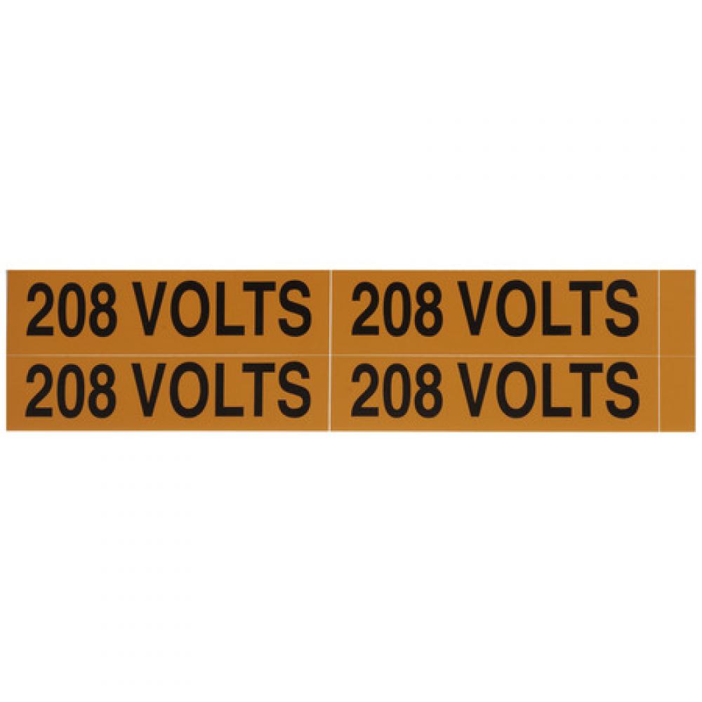 Voltage Markers (4) 208 Volts