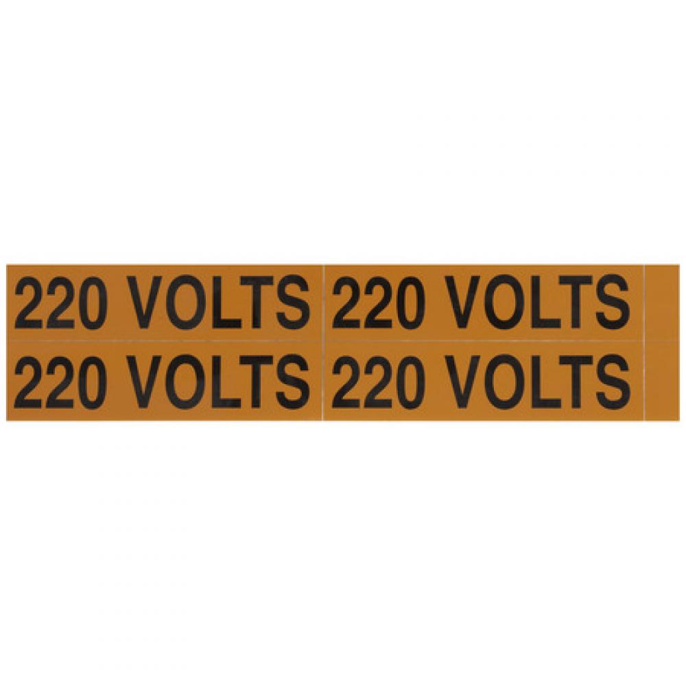 Voltage Markers (4) 220 Volts