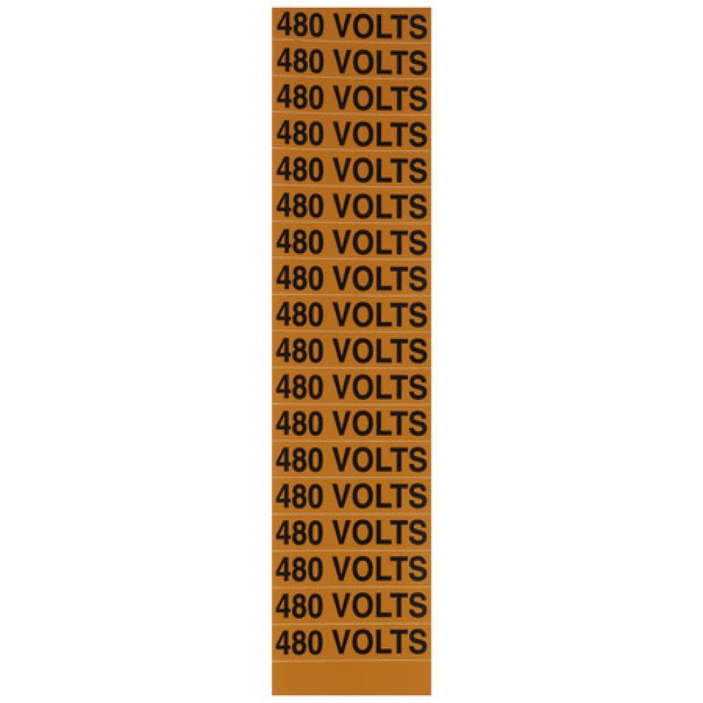 Voltage Marker Card 480 Volts