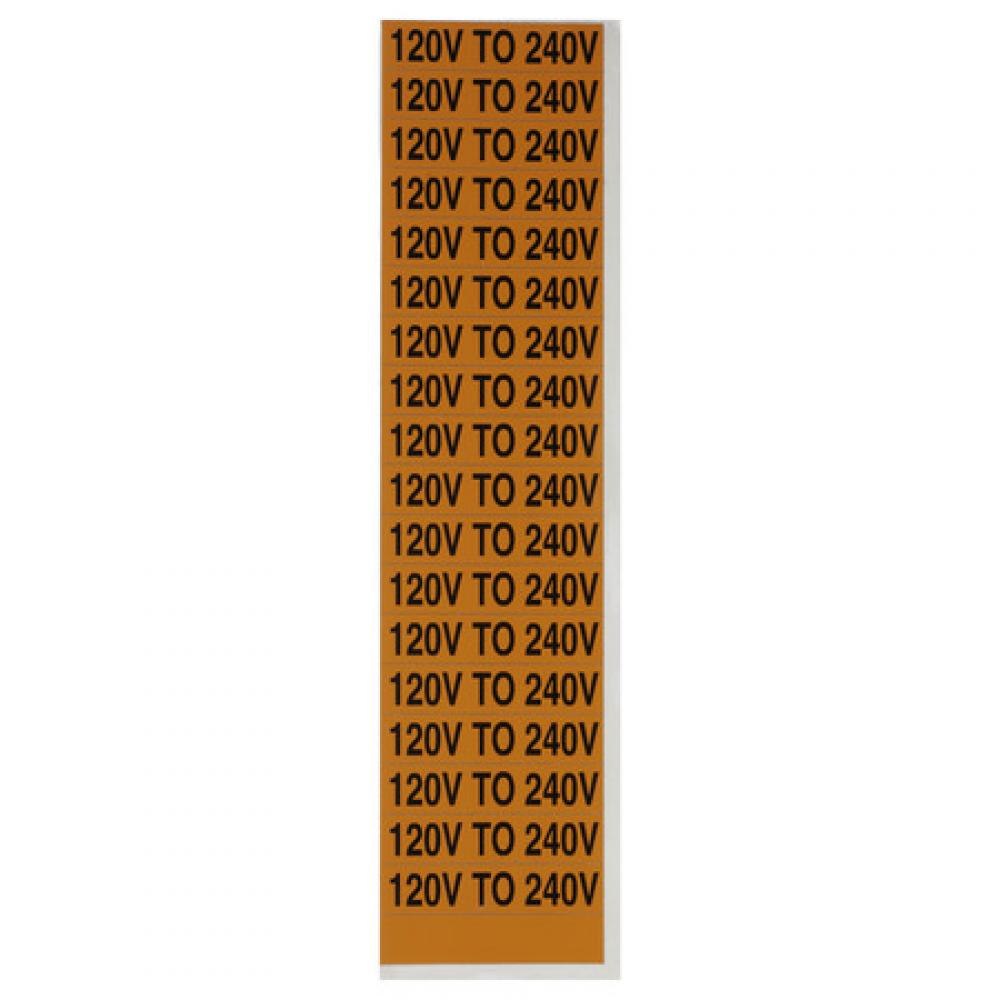 Voltage Marker Card 120V To 240V