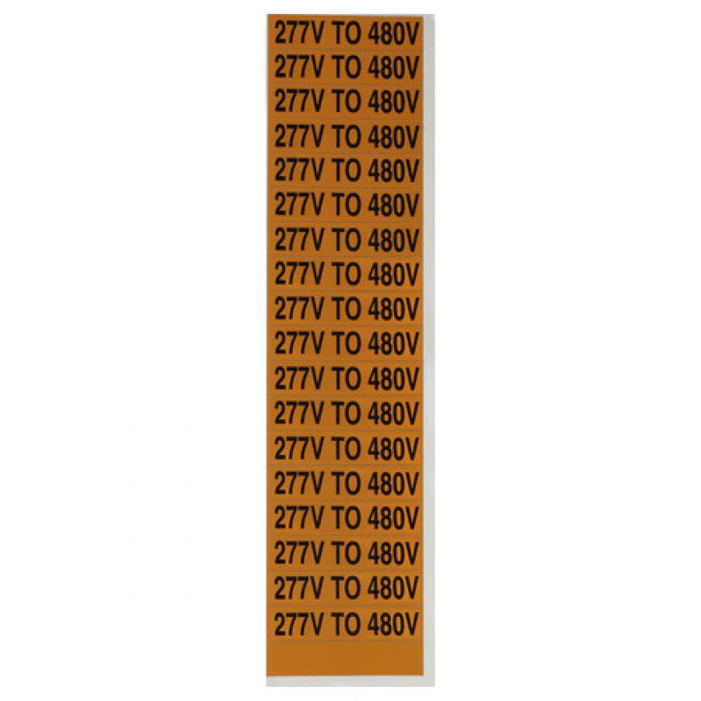 Voltage Marker Card 277V- 480V