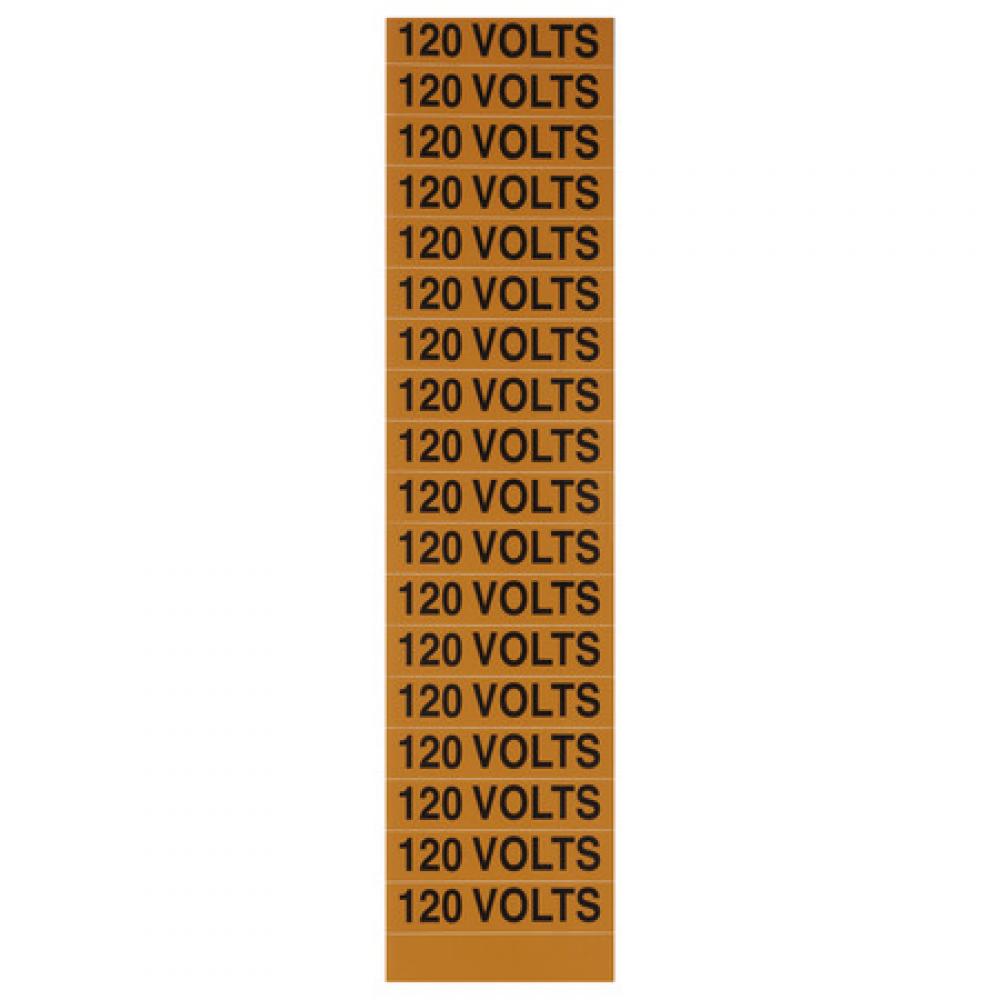Voltage Marker Card 120 Volts