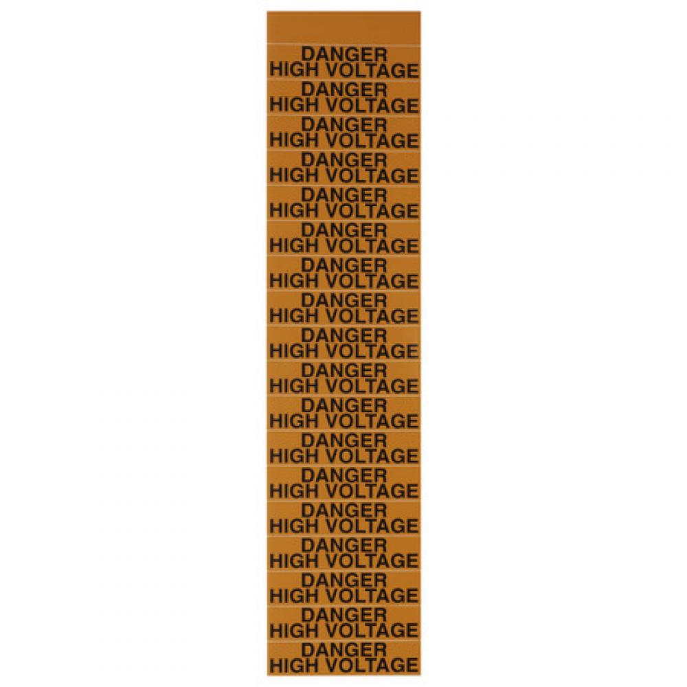 Voltage Marker Card Danger High Voltage