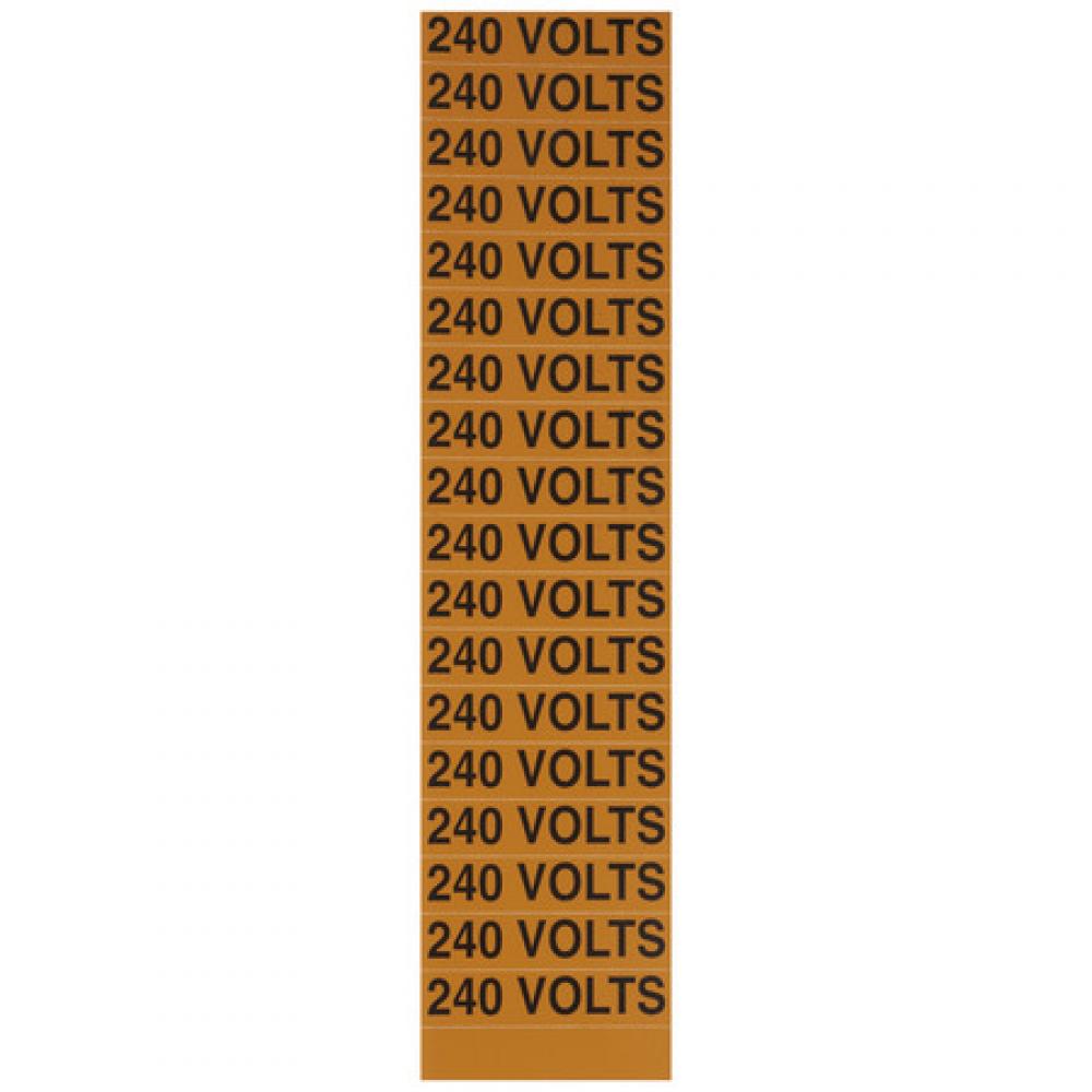 Voltage Marker Card 240 Volts