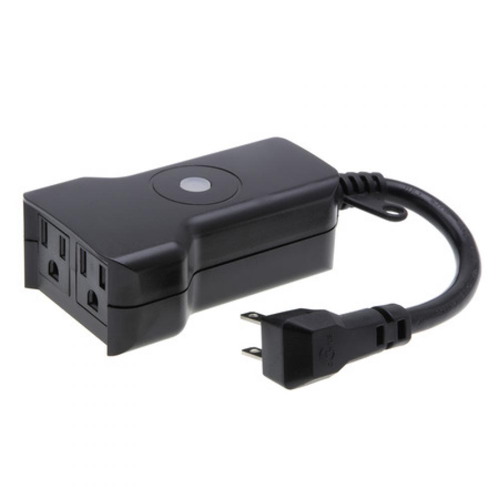 Wi-Fi Smart Plug Outside Dual Receptacle
