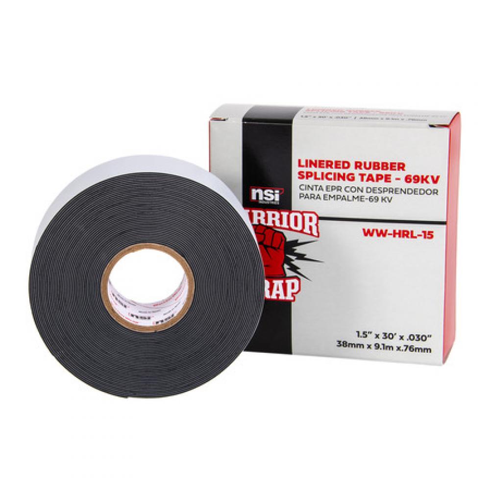 Linered Rubber Tape HV 1.5&#34; 30ft