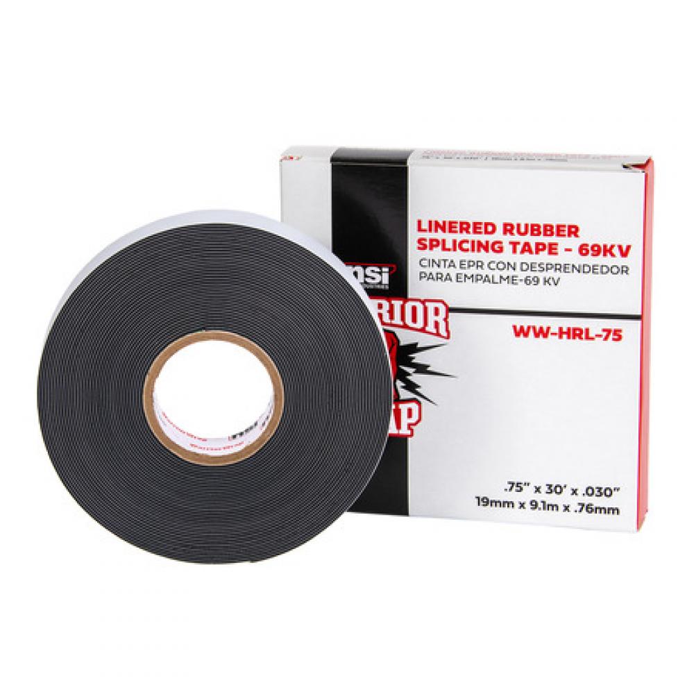 Linered Rubber Tape HV .75&#34; 30ft