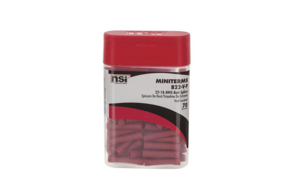22-18 Vinyl Butt Splice, 70 Pc. PRO Pack
