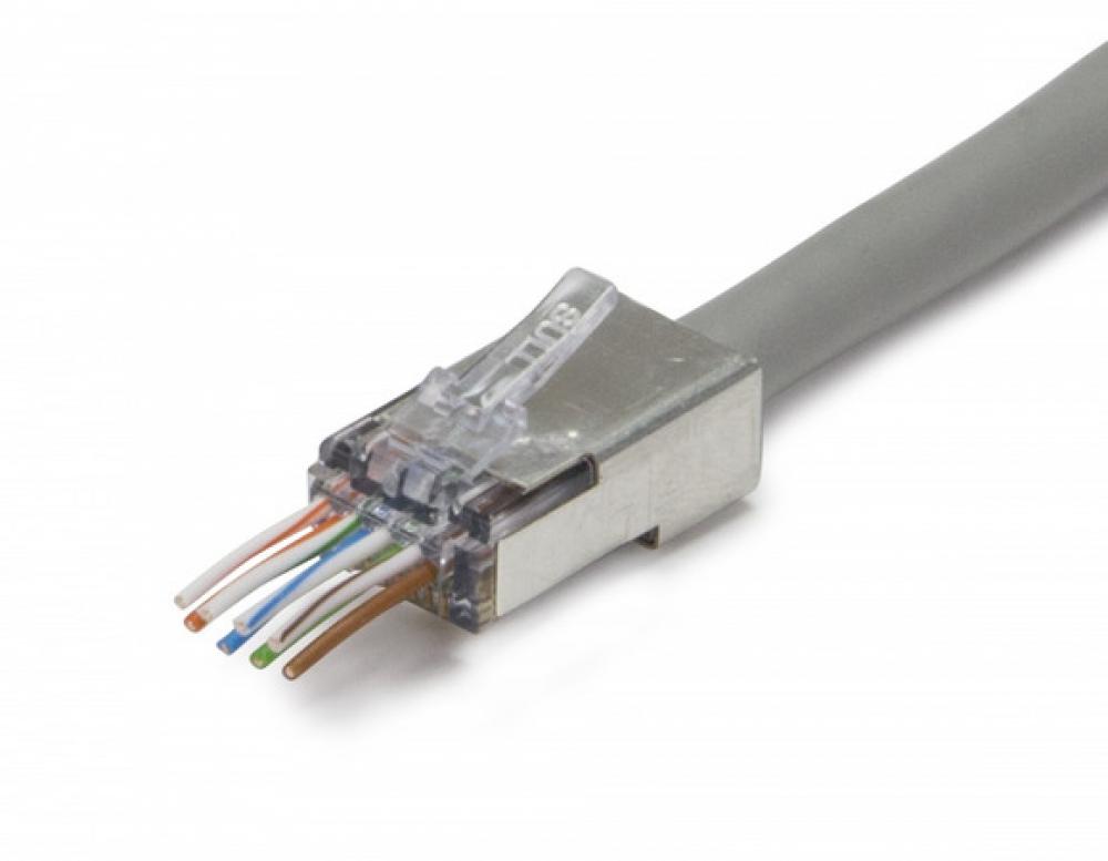 ezEX38 SHLD RJ45 Internal Grnd. 50/ClamShl