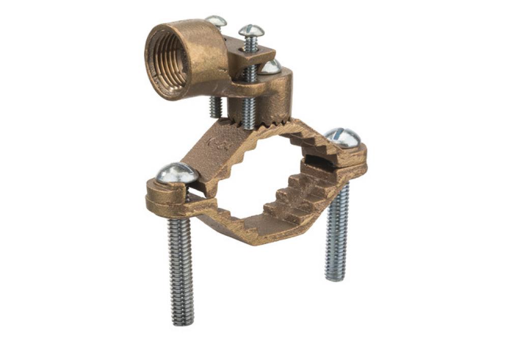Ground Clamp HD 1 1/4-2&#34; w/ 1/2&#34; Rigid