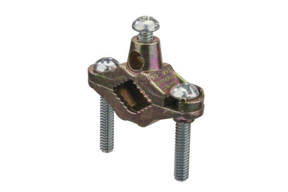 Ground Clamp Zinc 1/2-1&#34; Brass Plated