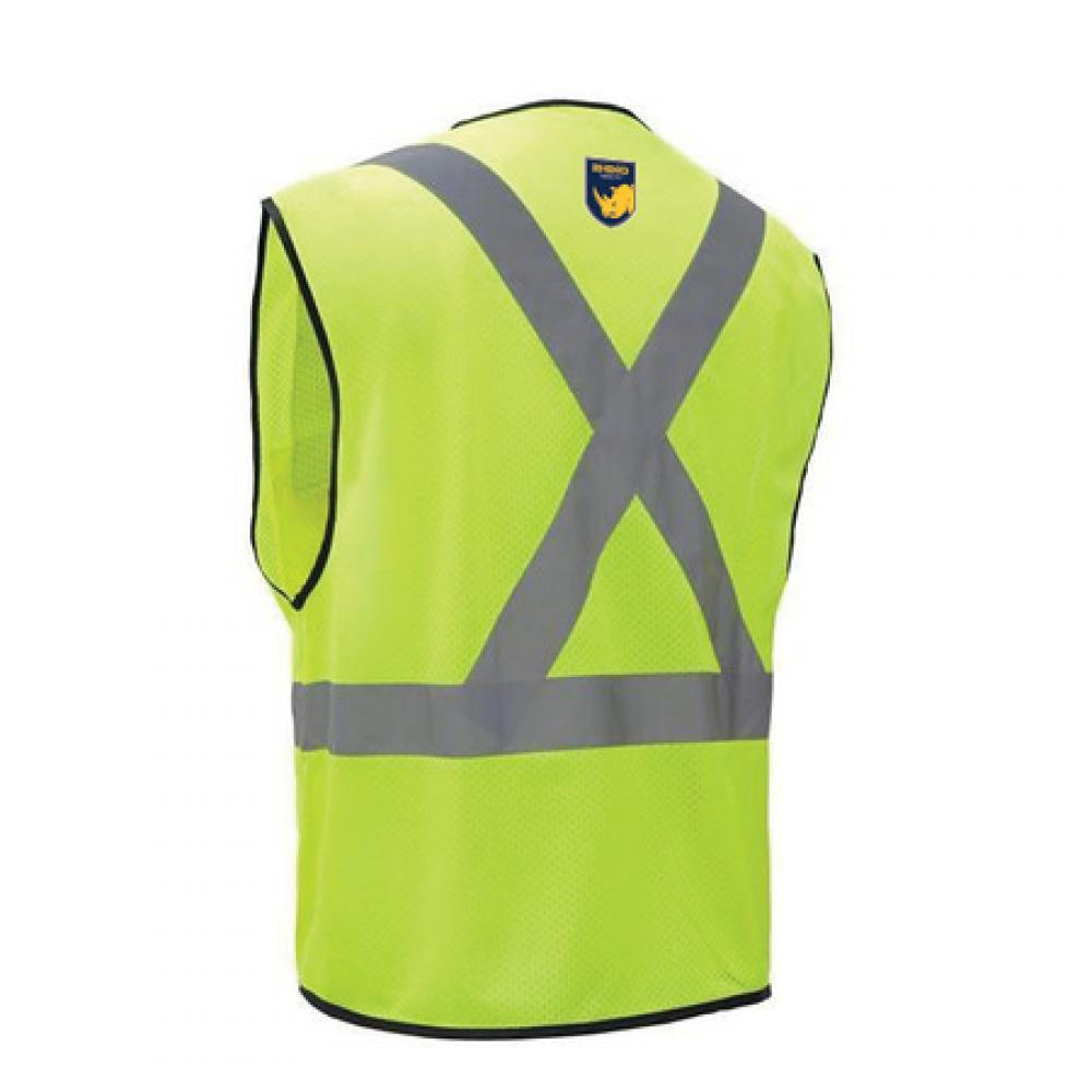 SftyVest 5PT BreakAway Xback reflect w/ 2pkt pol