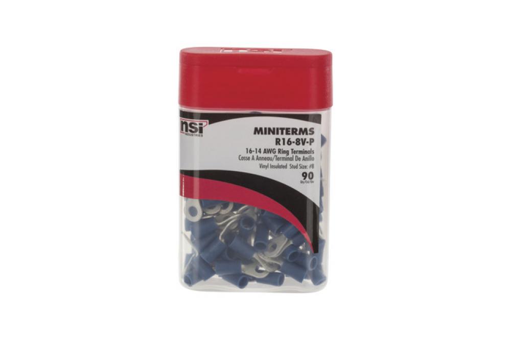 16-14 Vinyl Ring #8 Stud, 90Pc. PRO Pack