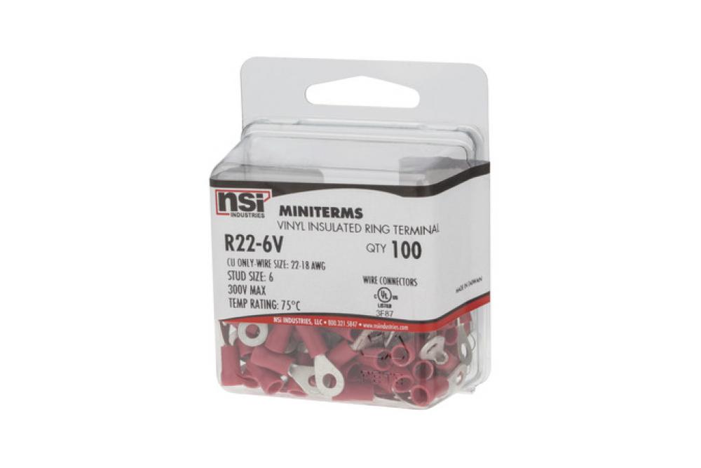 22-18 Vinyl Ring #8 Stud,  Bulk