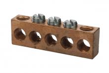 NSi Industries 2C-14-515 - 2-14 AWG 5 POSITION COPPER NEUTRAL BAR