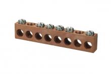 NSi Industries 2C-14-827 - 2-14 AWG 8 POSITION COPPER NEUTRAL BAR