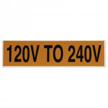 NSi Industries VM-A-36 - Voltage Markers (1) 120V To 240V