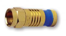 NSi Industries 18004 - F RG6Q Compression Gold Pl 100/Bg