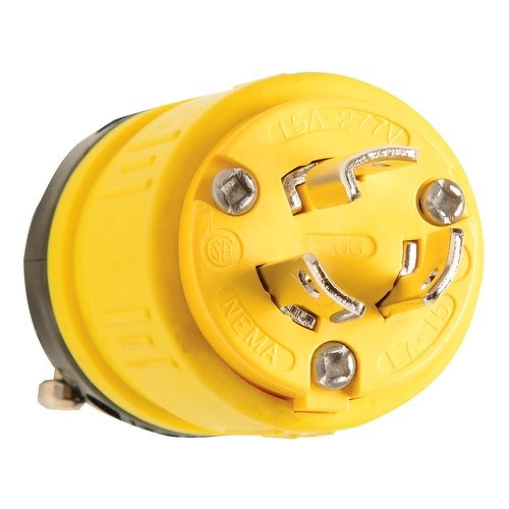 LOCKING RUBBER PLUG 15A 277V L7-15P