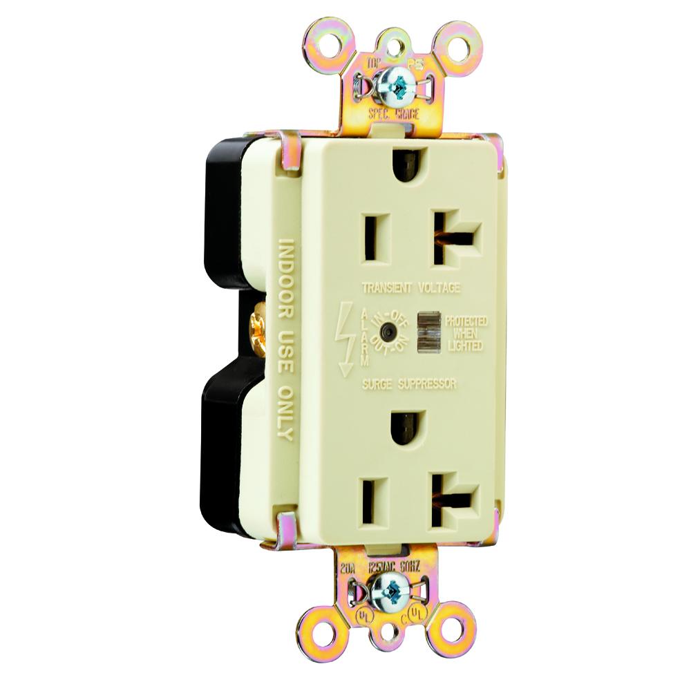 TVSS RECP 20A 125V ALARM IV