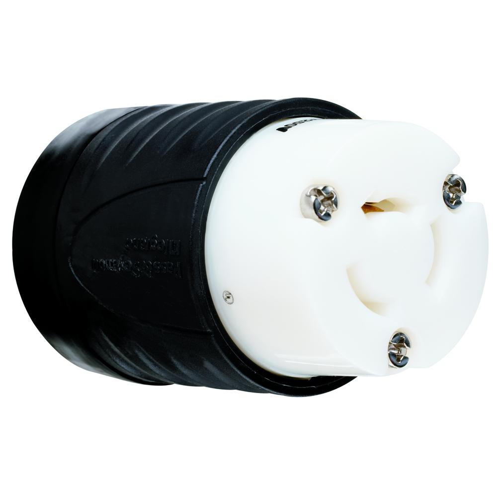 TURNLOK CONNECTOR 3W 20A 125/25OV B&W