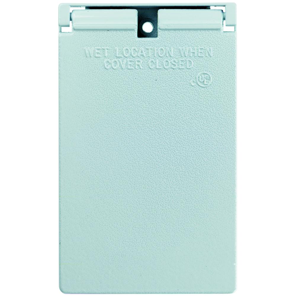 WP 1G VERT DECORATOR COVER WHITE