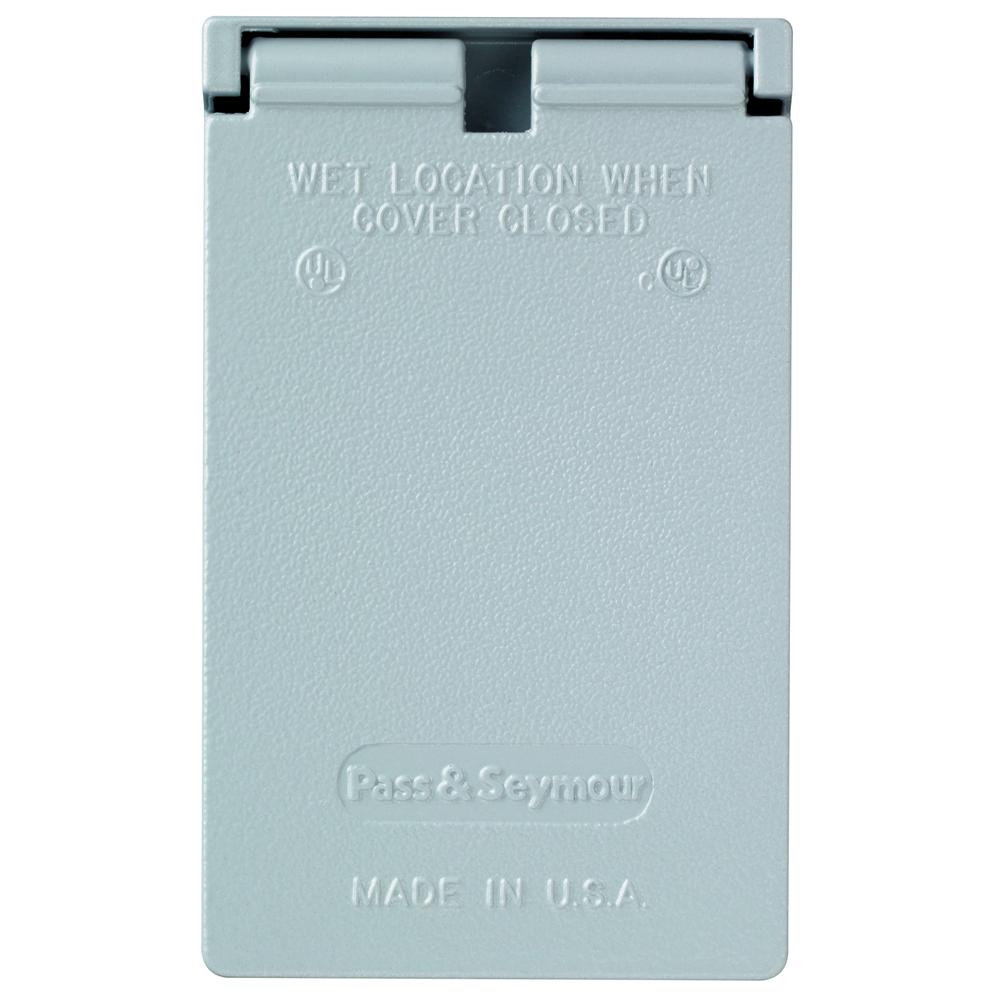WP VERT POWER OUTLET COVER 2 2/8