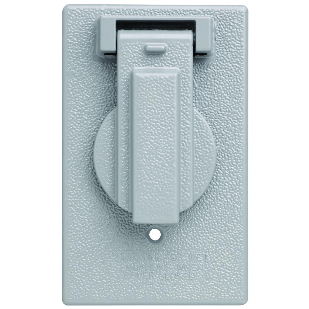WP 1G VERT SINGLE RCPT COVER