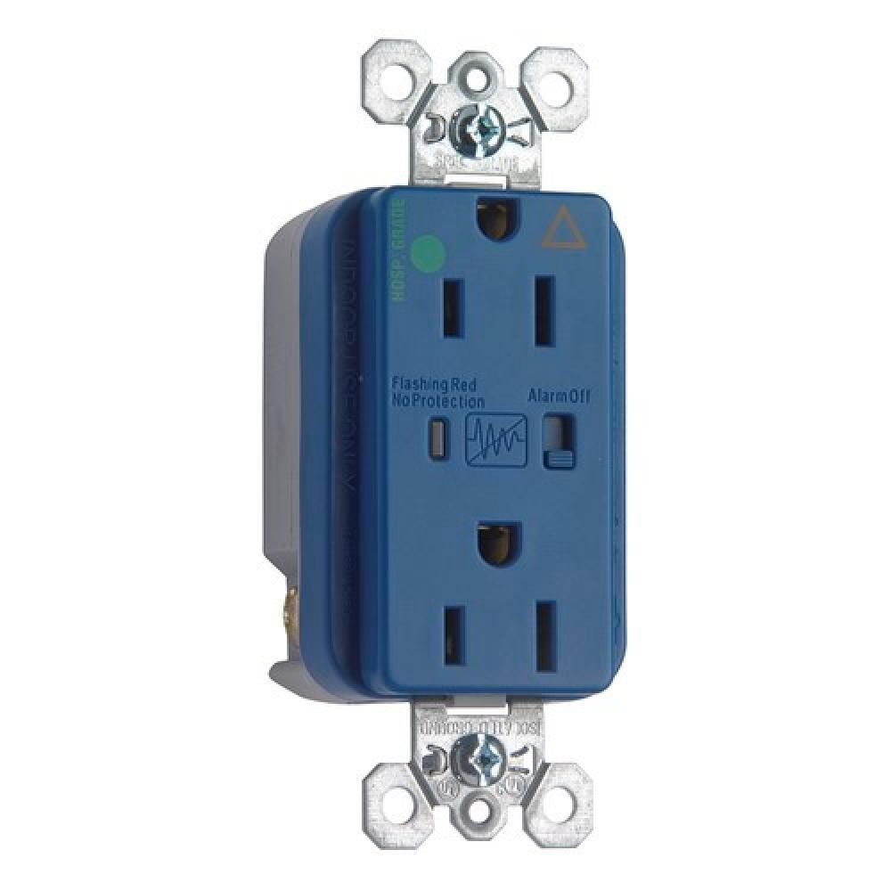 IG TVSS HG RECP 15A 125V ALARM BL
