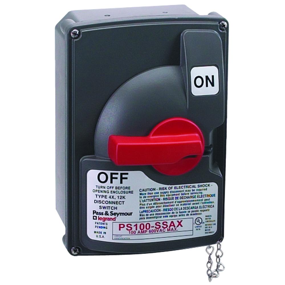 100A 600VAC N/F SAFETY SWITCH W/AUX