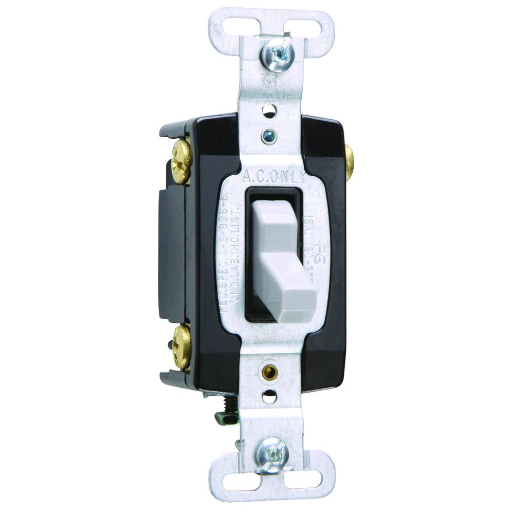 15A 120/277VAC B+S WIRE  4W SW GRY
