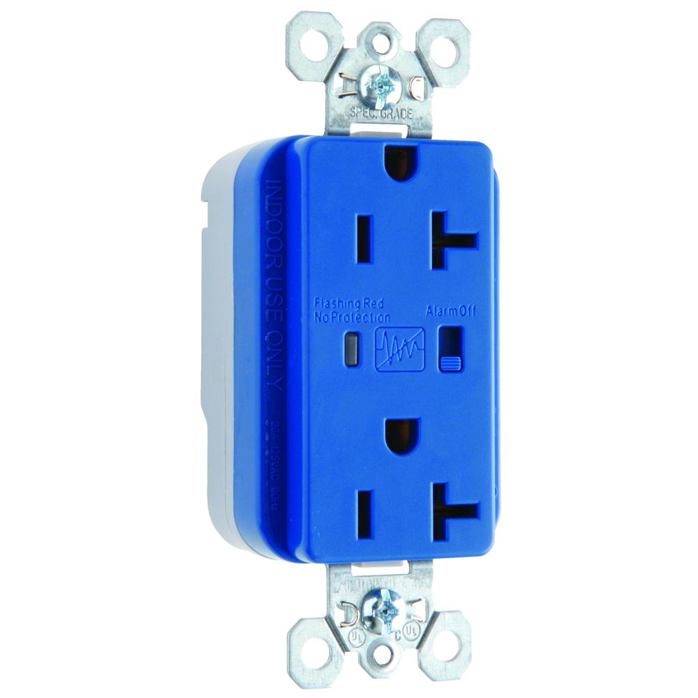 PT SPD RECP 20A/125V ALARM BL