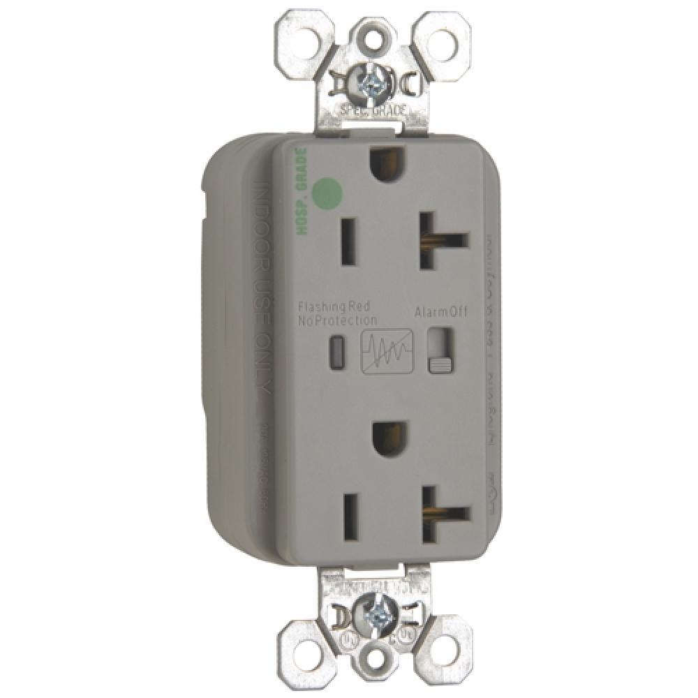 PT HG SPD RECP 20A/125V ALARM GRY