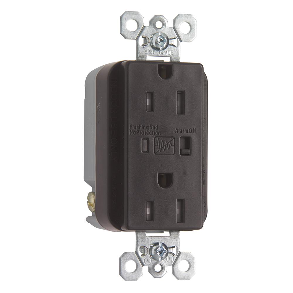SPD RECP TR 15A/125V ALARM BR