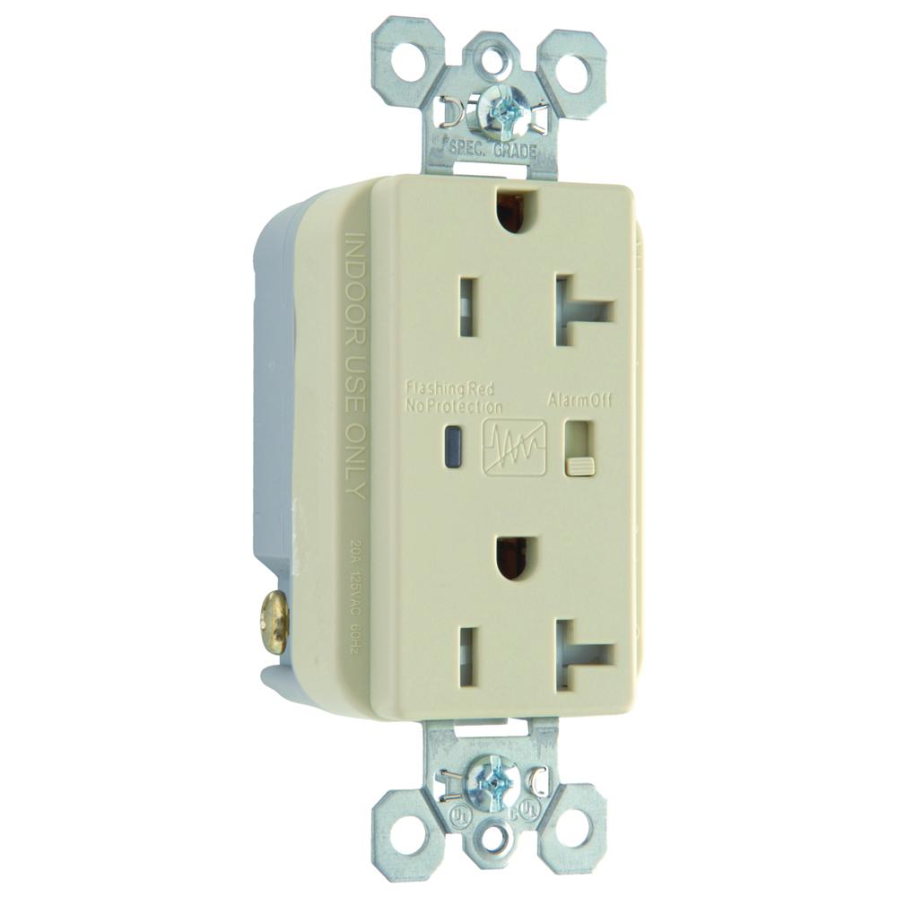 SPD RECP TR 20A/125V ALARM IV