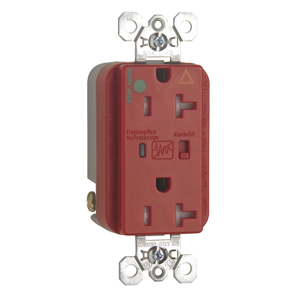 HG IG SPD REC TR 20A/125V ALARM RED