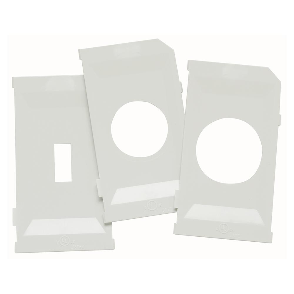 PLATE KIT FOR 1G IN-USE COVER WHITE