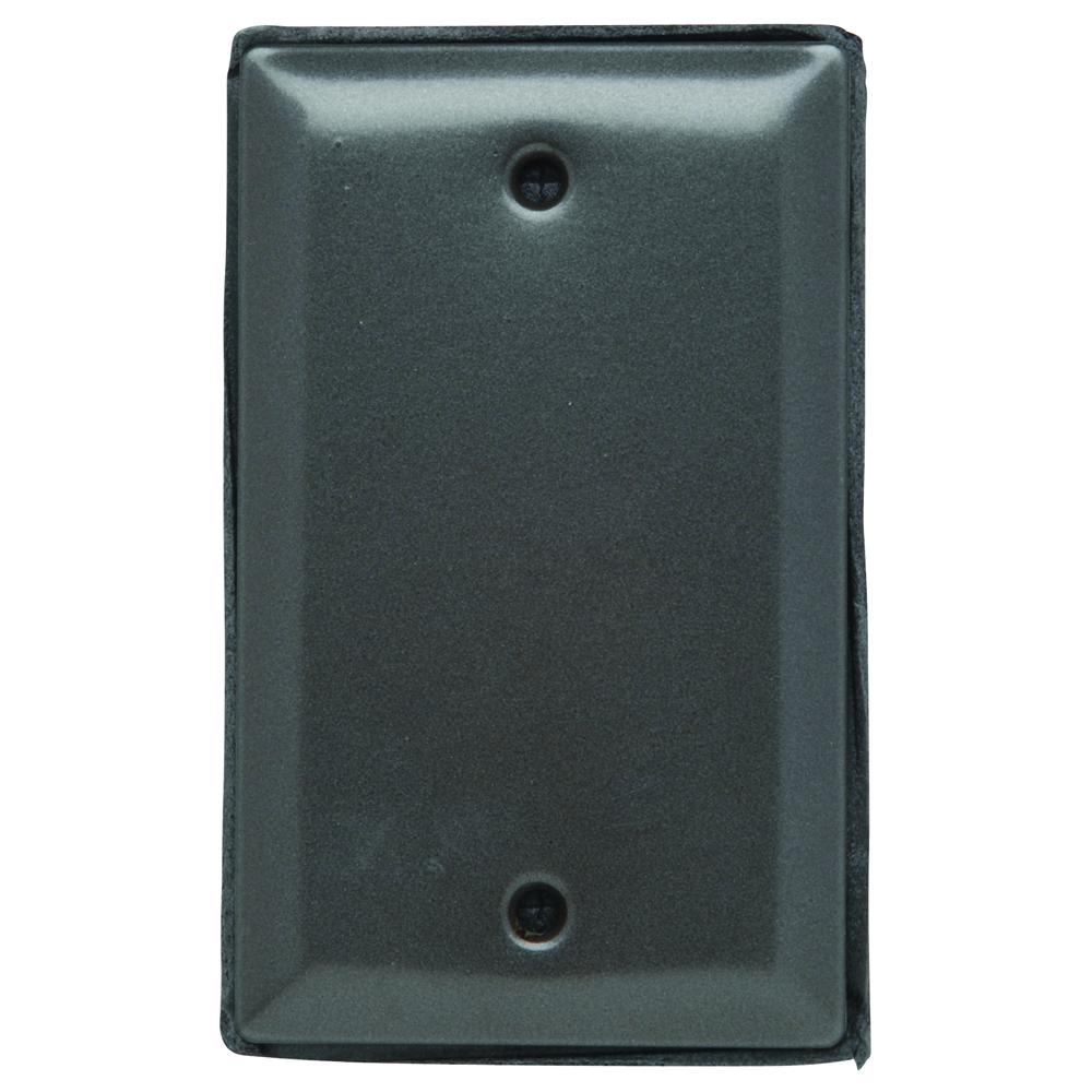 WP COVER 1G BLANK W/ GASKET BRONZE