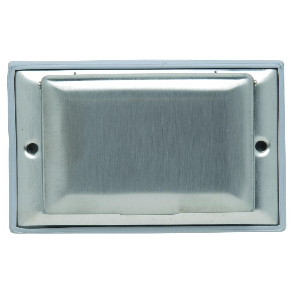 DUSTPROOF SS COVER HORIZ 1G DECORATOR