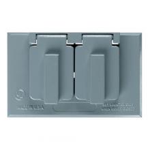 Legrand-Pass & Seymour CA8BRH - WP 1G HORIZ DUPLEX COVER BRONZE