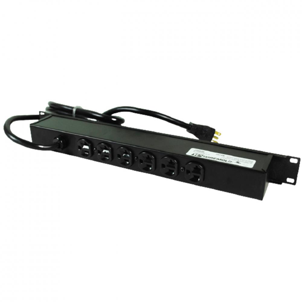 20A, 1U, 6R OL, 15FT, BK