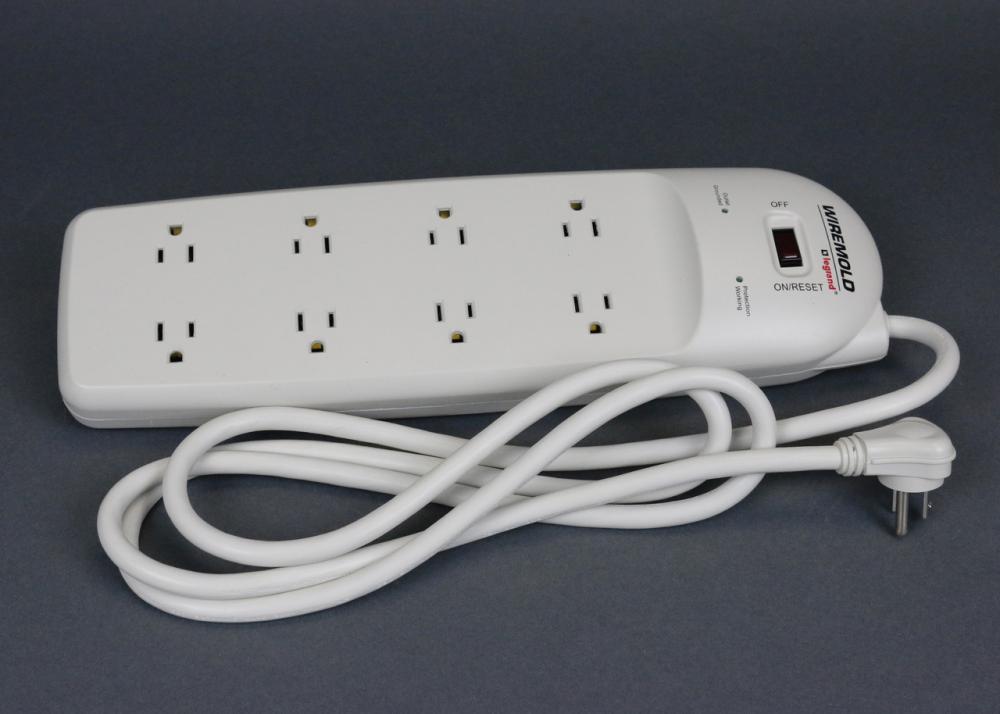 8 OUTLET SURGE STRIP, 6FT CORD