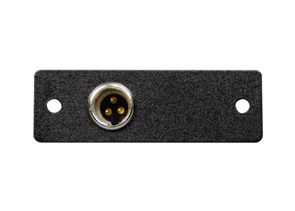 1P,BLACK,MINI XLR 3PIN M/SOLDER CUP