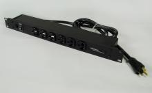 Legrand-Wiremold J60B0B20 - 20A, 1U, 6F OL, SW, 6FT, BK