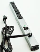 Legrand-Wiremold 2008BCS20R - SURGE, 20A, 20IN, 8 OL, 6 FT, GY