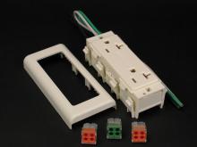 Legrand-Wiremold 2427GT-FW - RECEPT W/PIGTAILS 20A 125V FW