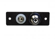 Legrand-Wiremold AV2004BK - 1P,BLACK,RCA F/BNC WITH 3.5MM